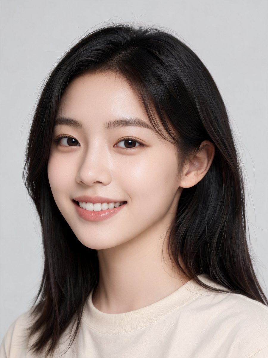정면 클로즈업 데일리 캐주얼 여성 B씨 정면 클로즈업 컷