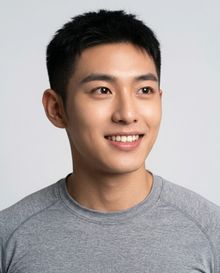 상반신 20대 스포티 남성 상반신 컷